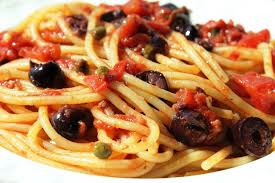 Spaghetti Puttanesca preparan,Spaghetti Puttanesca recetar,Spaghetti Puttanesca Aceitunas