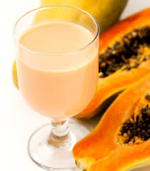 Batido papaya cocteles,Batido papaya preparar,Batido de papaya