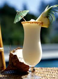 Pina Colada Ponche,coctel Pina Colada,bebida Pina Colada