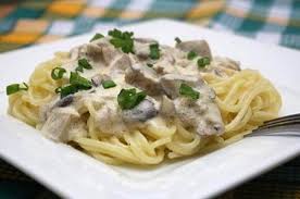 Fettuccine Hongos preparar,Fettuccine Hongos receta,Fettuccine  Salsa  Hongos