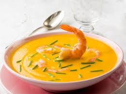 Crema calabaza camarón, Crema calabaza castilla, Crema calabaza laurel