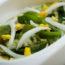 Rajas vinagreta preparacion, Rajas vinagreta preparar, Rajas vinagreta frio