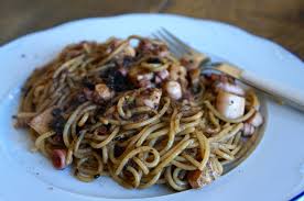 Spaghetti Pulpo preparar, Spaghetti Pulpo receta , Spaghetti con Pulpo