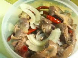 Mollejitas en Escabeche, Mollejitas  Escabeche receta, Mollejitas  Escabeche elaborar
