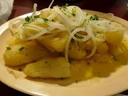 yuca con mojo, yuca mojo receta, yuca salseada