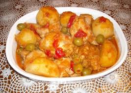 fricasse de pollo, fricasse receta, fricasse preparacion