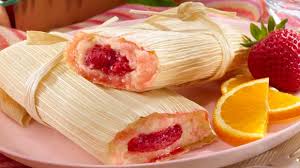 Tamales de Fresa, tamales fresa cocinar, tamales fresa preparar