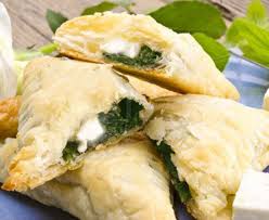 triangulos de espinacas, triangulos con espinaca, triangulos espinaca receta