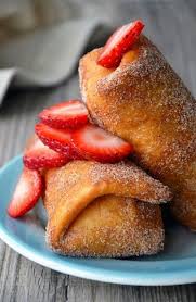 chimichanga de fresa, chimichanga de mango, chimichanga dulce