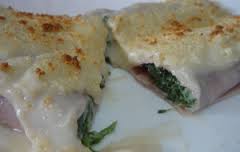Rollo Espinaca Gratinado,cocinar Espinaca Gratinado,elaborar Espinaca Gratinado