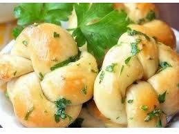 Nudos Pan Ajo,hornear Nudos pan,preparar Nudos pan