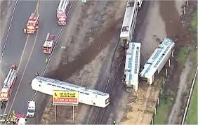 choca tren california, descarrilado tren californiano, tren california se descarrilla