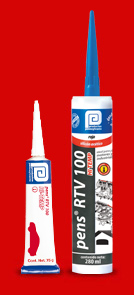 sellador silicon, silicon resistente altas temperaturas, Pens rtv 100