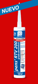 sellador silicon gran reistencia, silicon modulo bajo, pens rtv 200